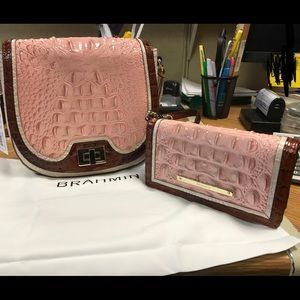 Brahmin Sonny Crossbody & Wallet Tri-color